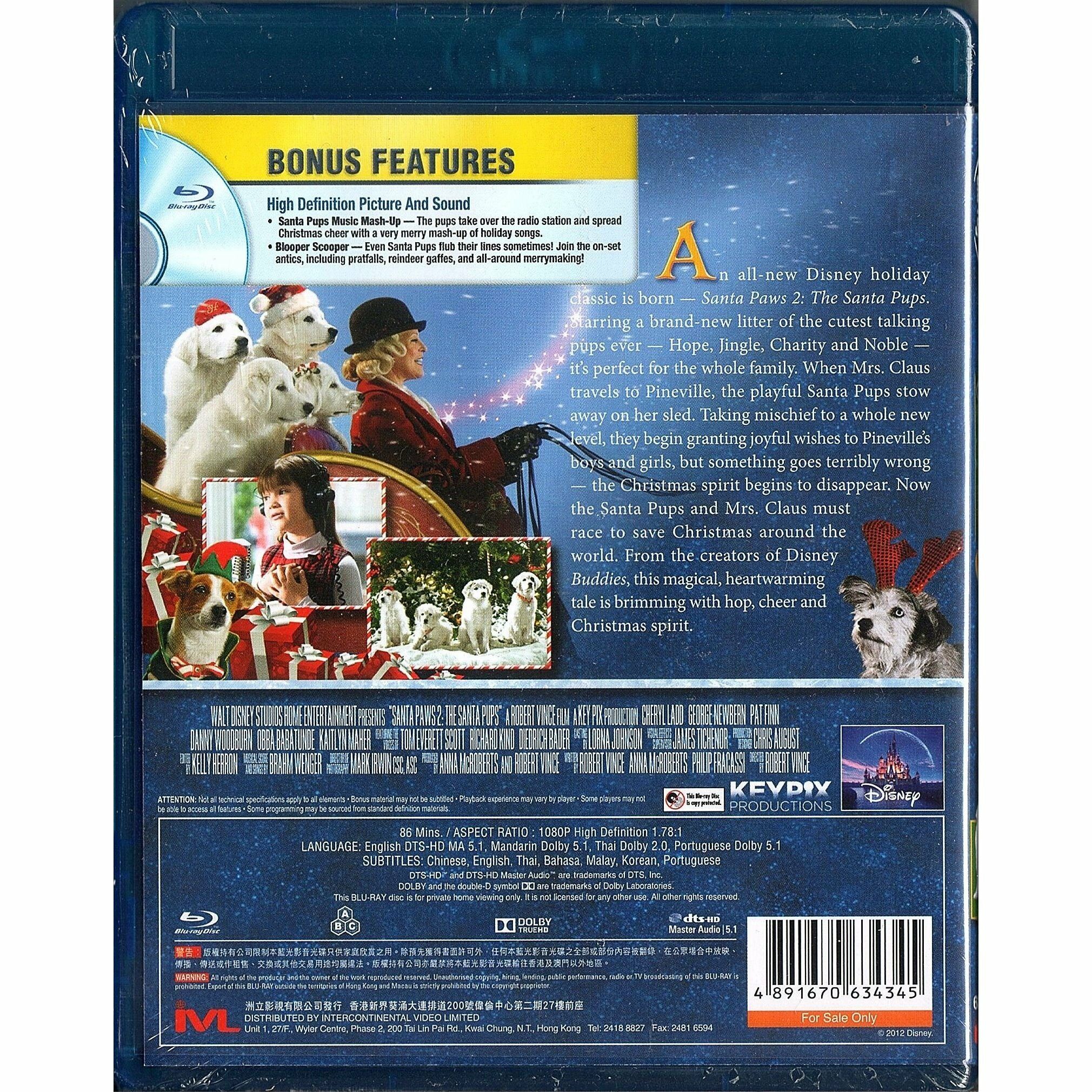 SANTA PAWS 2 : SANTA PUPS (Blu-ray) (Hong Kong Version)