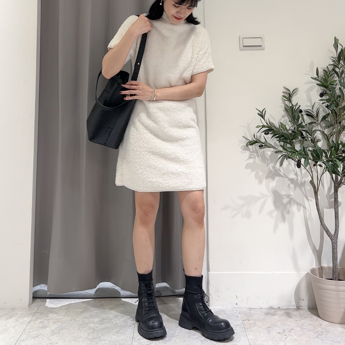 E15熊寶寶立領短洋