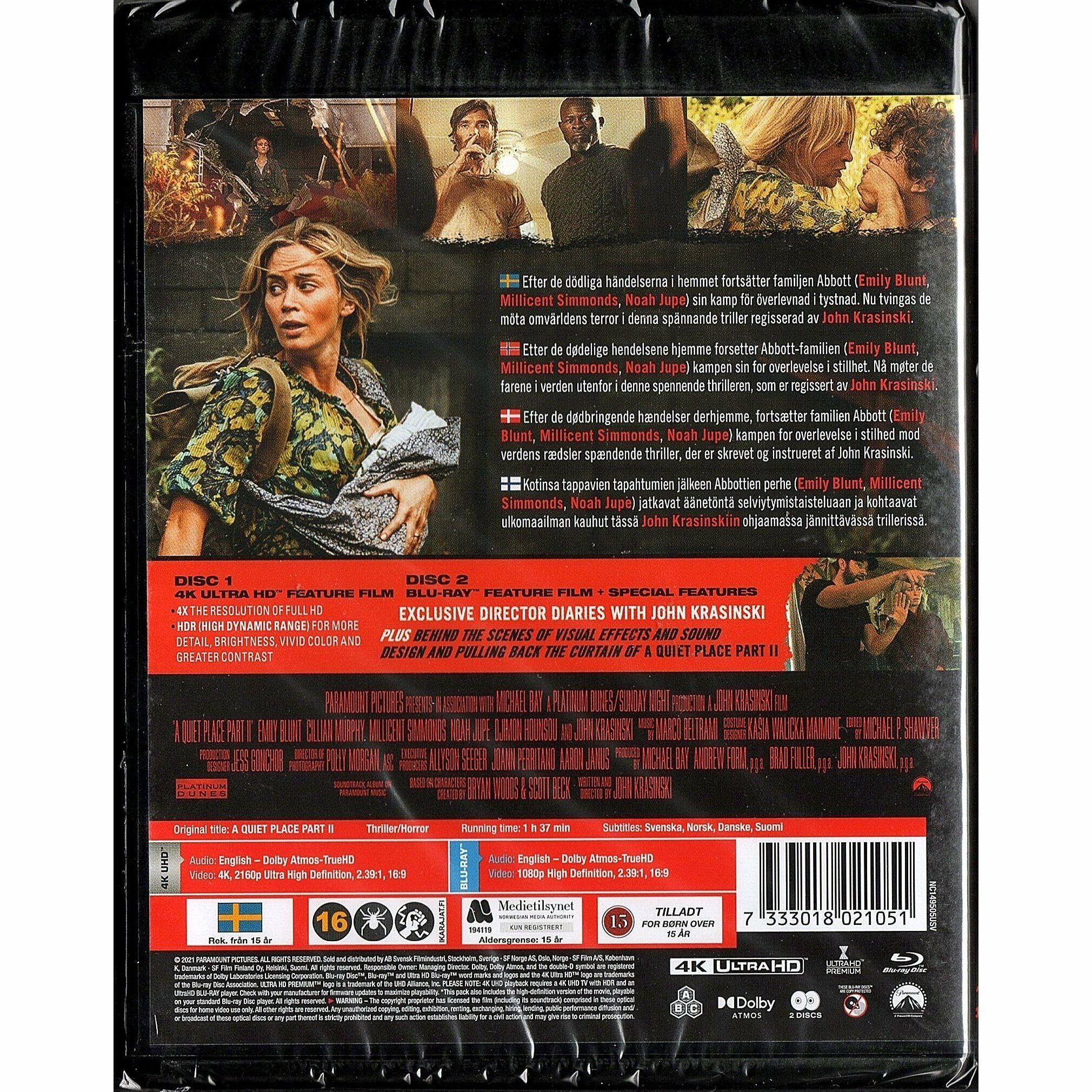 無聲絕境II (2021) (4K Ultra HD + Blu-ray) (北歐版)