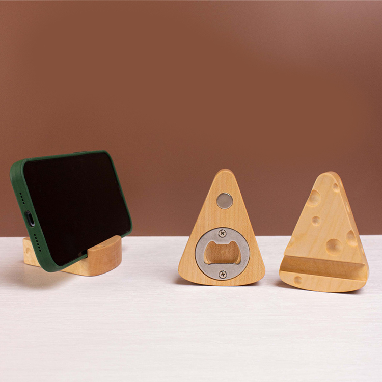 起司造型雙面開瓶器/手機支架