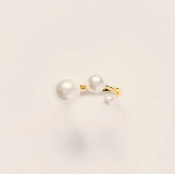LOEM TOKYO -BRANCH PEARL RING [STAINLESS]