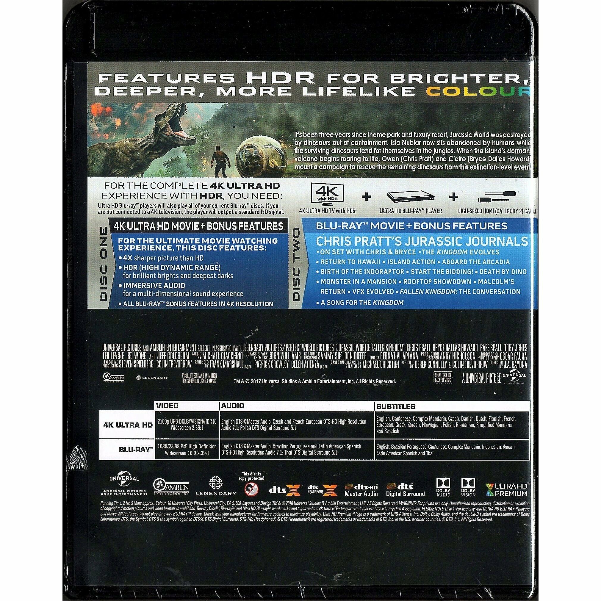 侏羅紀世界：迷失國度 (2018) (4K Ultra HD + Blu-ray)