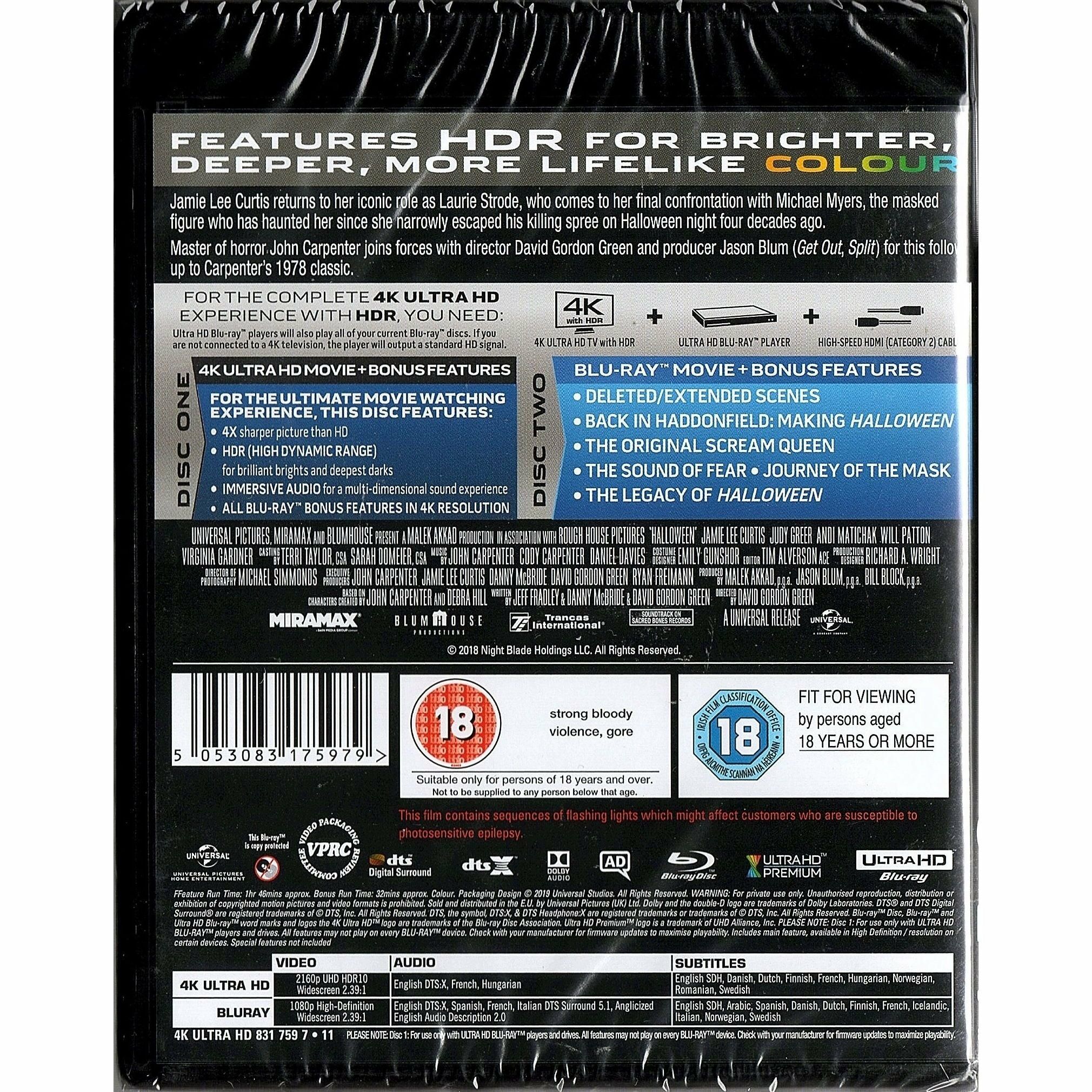 月光光心慌慌 (2018) (4K Ultra HD + Blu-ray) (英國版)