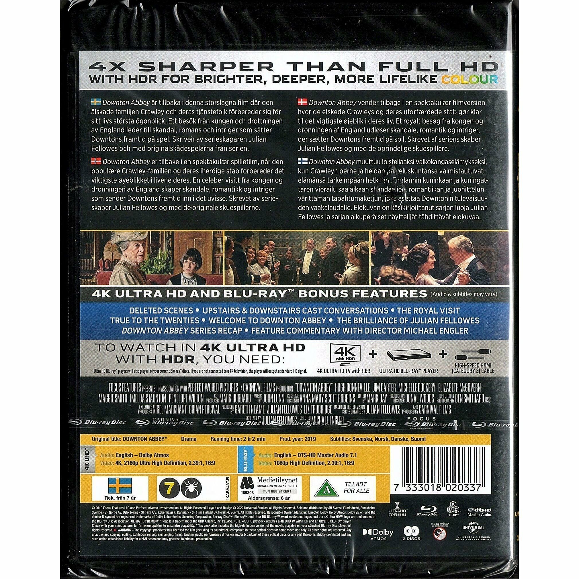 唐頓莊園 (2019) (4K Ultra HD + Blu-ray) (北歐版)