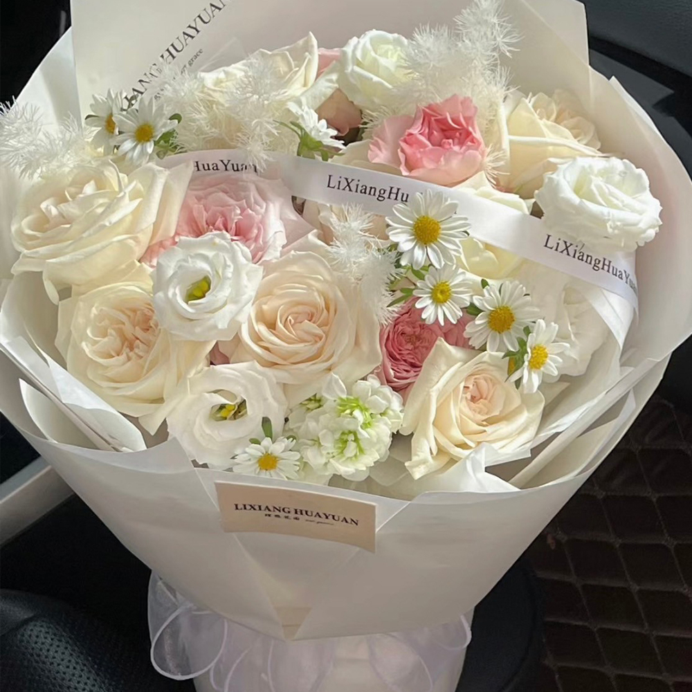 甜美玫瑰花園 鮮花花束