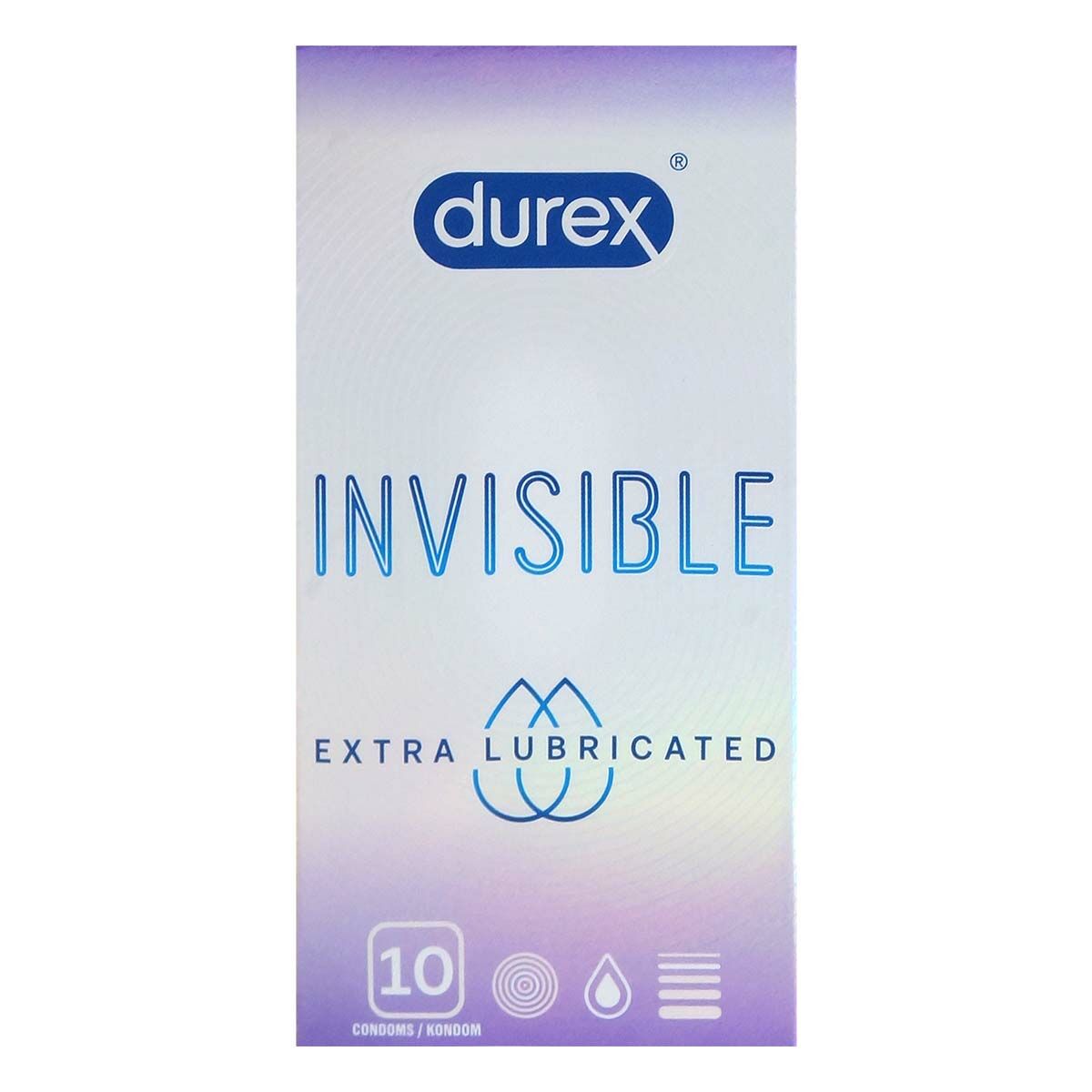 杜蕾斯 Invisible Extra Lubricated 10 片裝 乳膠安全套