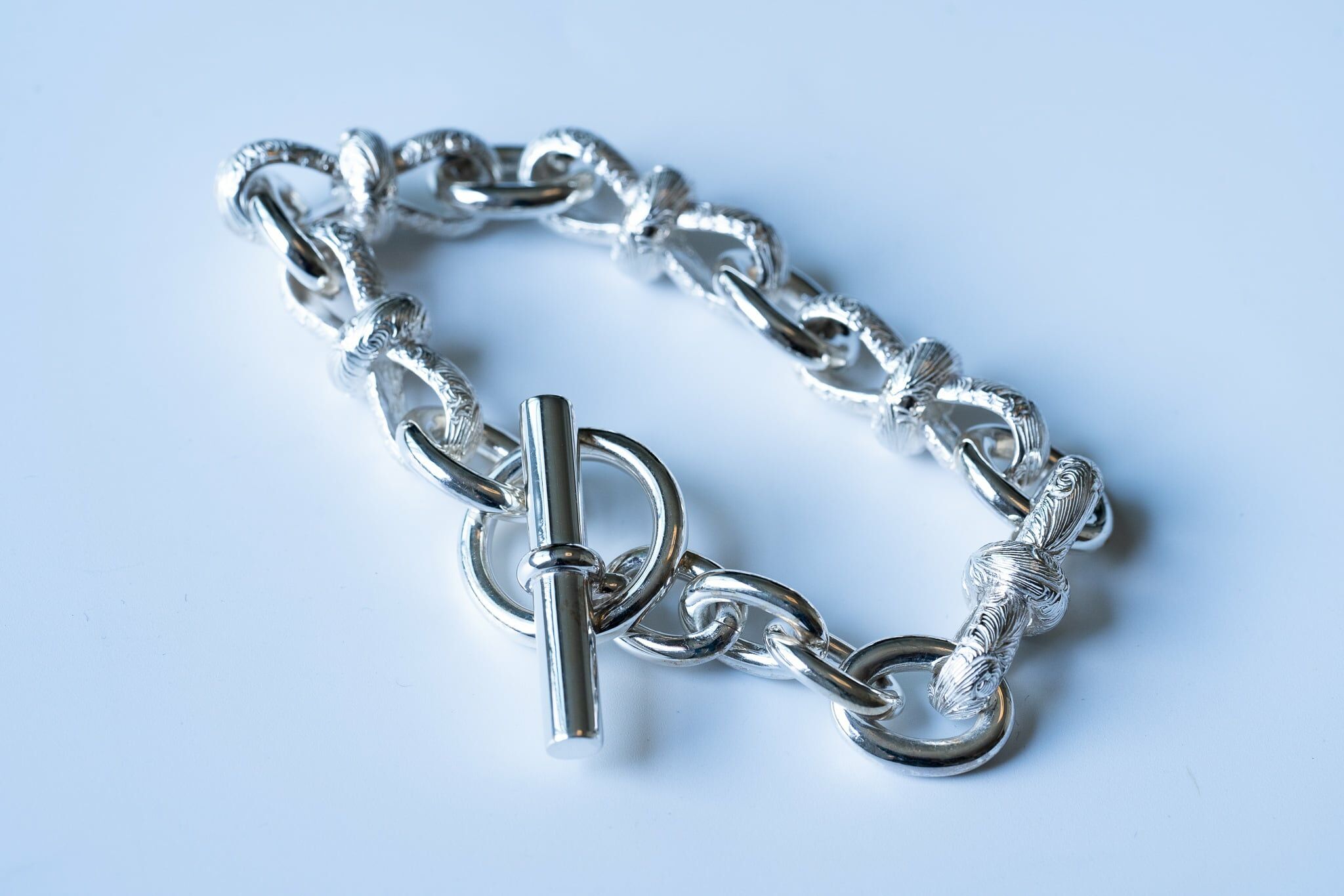 Wakan Silver Smith BN-066 Arabesque mebiusu bracelet XL