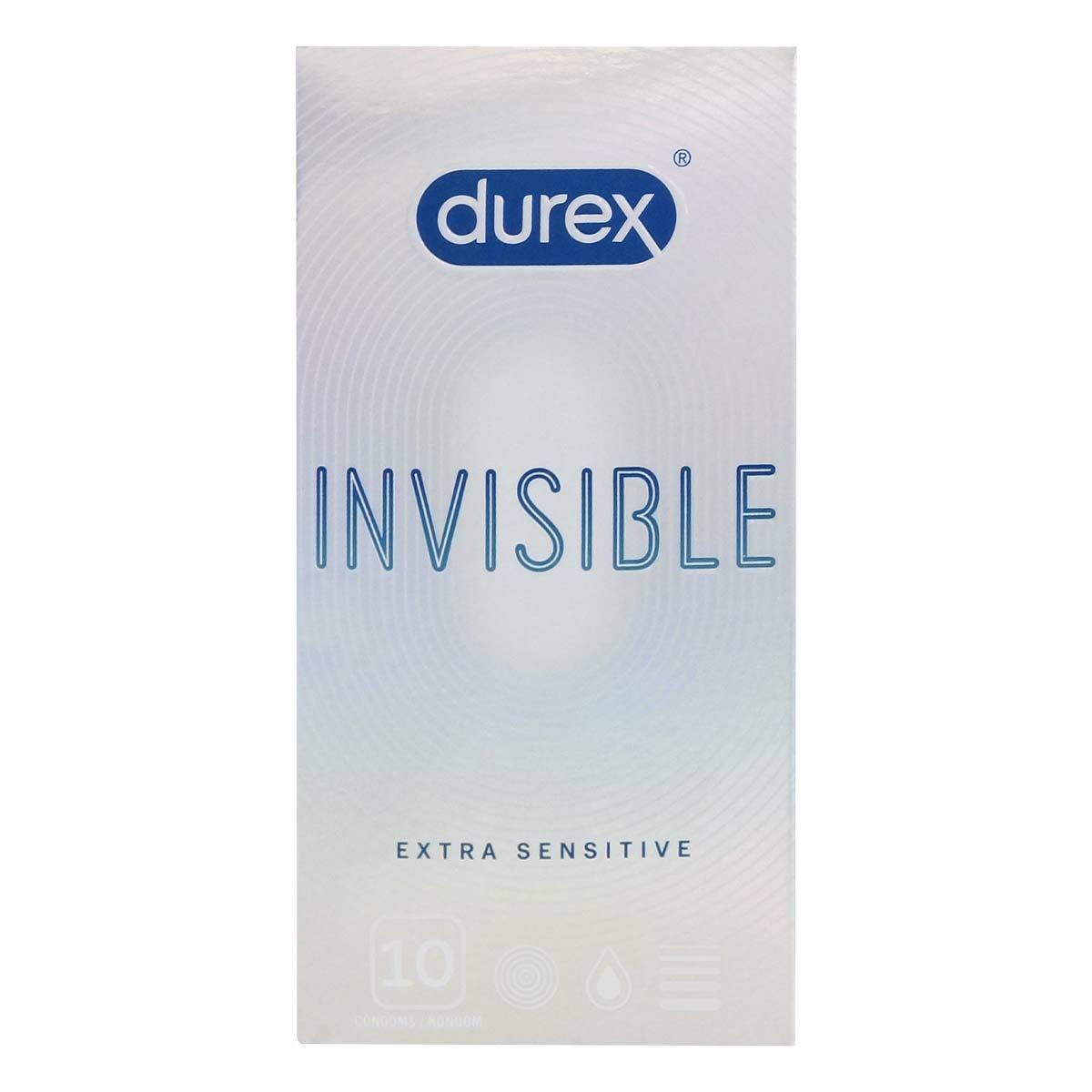 Durex Invisible Extra Sensitive 10's Pack Latex Condom