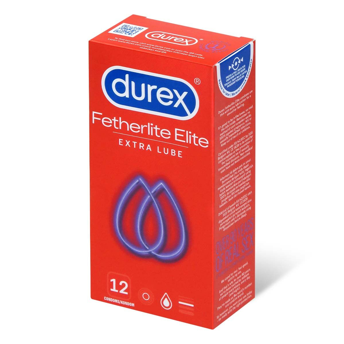Durex Fetherlite Elite 12's Pack Latex Condom