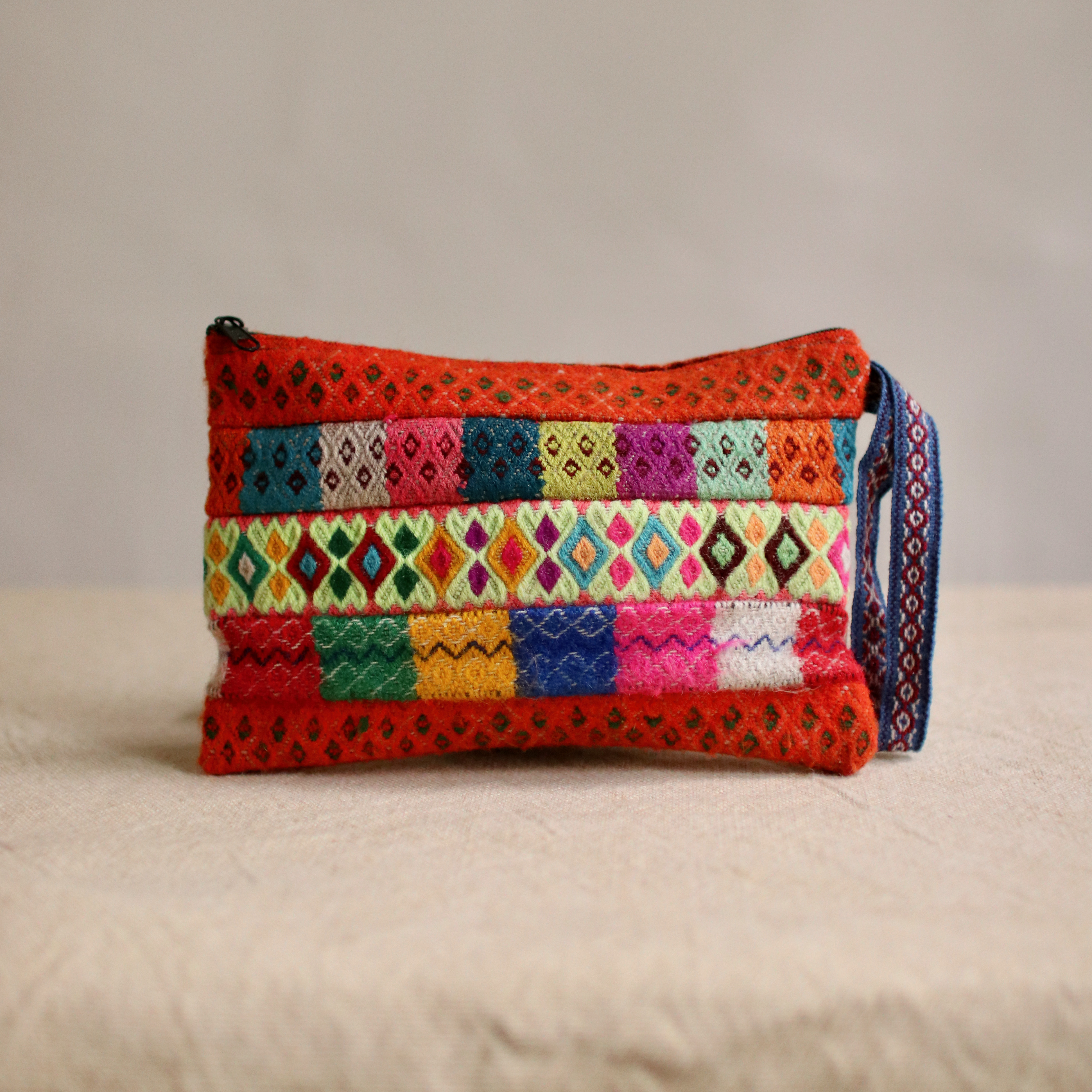 秘魯刺繡手拿化妝包L 四款