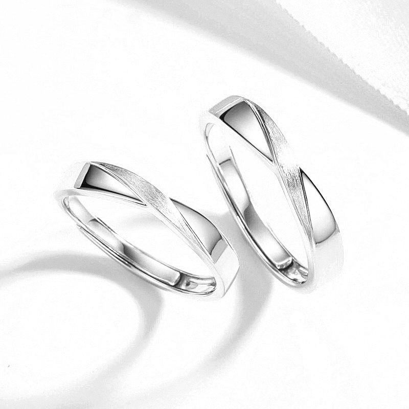 「無盡的愛♾️」情侶戒指💍 ｜S925純銀或鍍銀｜活口對戒｜免費刻字✒️｜