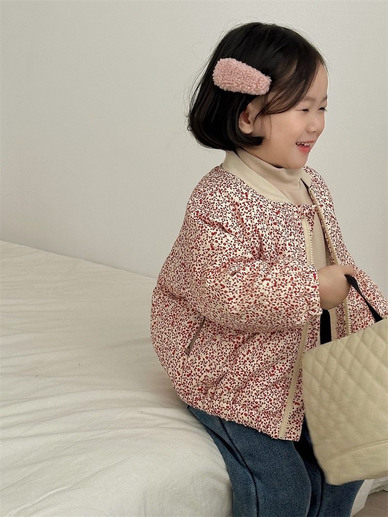 草莓果醬夾棉加絨外套