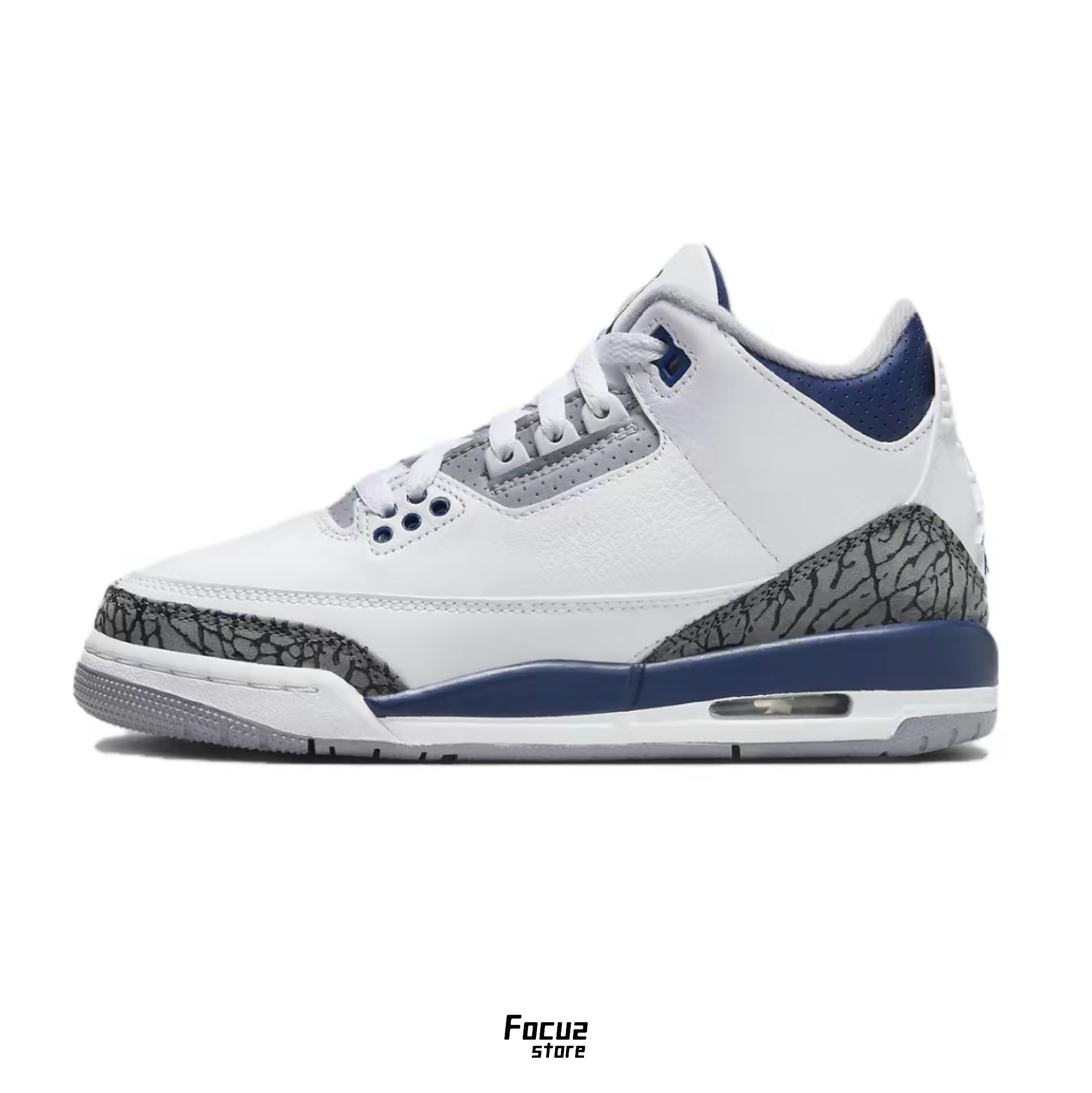 【Focus Store】現貨秒發 Nike Air Jordan 3 GS "Midnight Navy" 灰藍 DM0967-140
