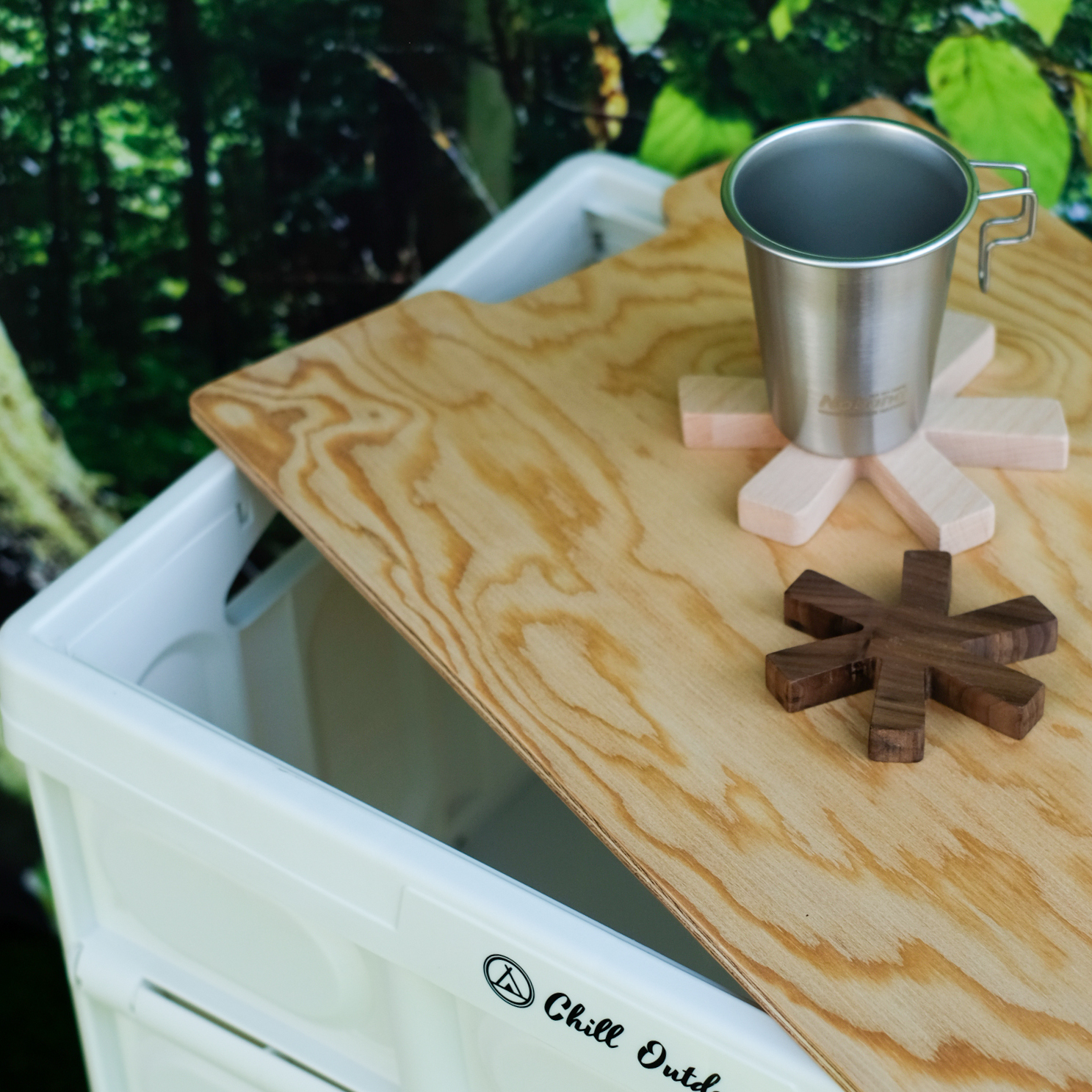 30公升折疊箱用 一片式實木桌板