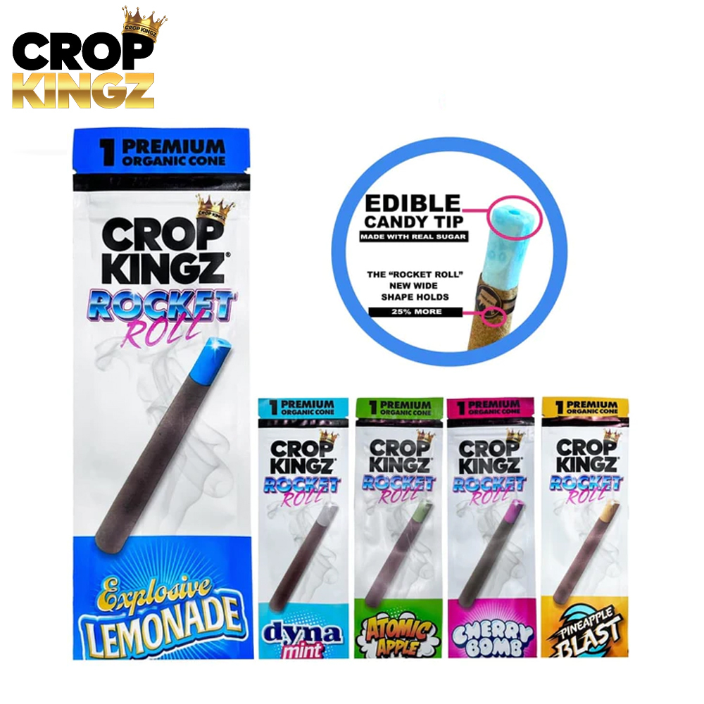 美國 CROP KINGZ Rocket Rolls 糖果濾嘴預捲煙(1入)
