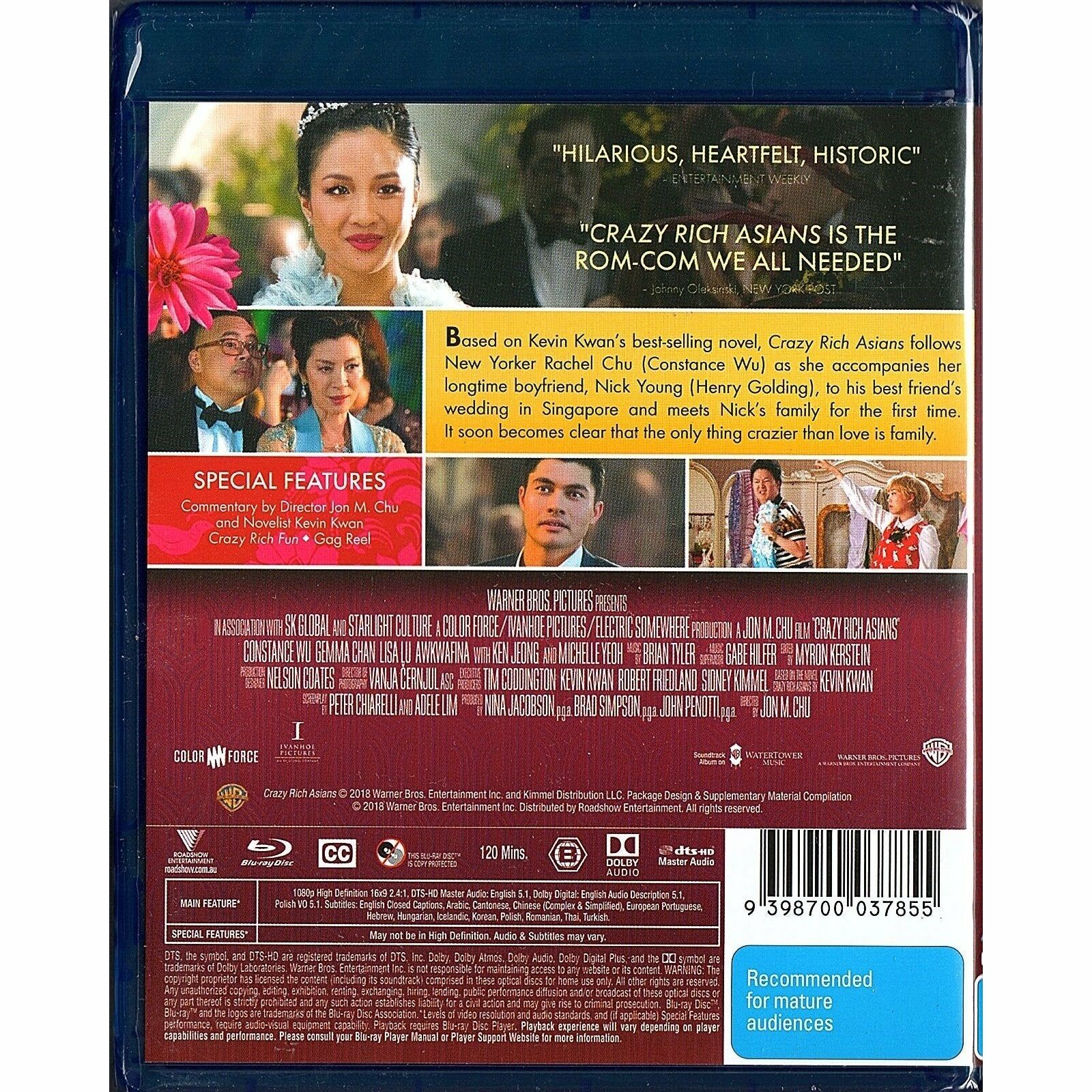 Crazy Rich Asians (2018) (Blu-ray) (Australia Version)