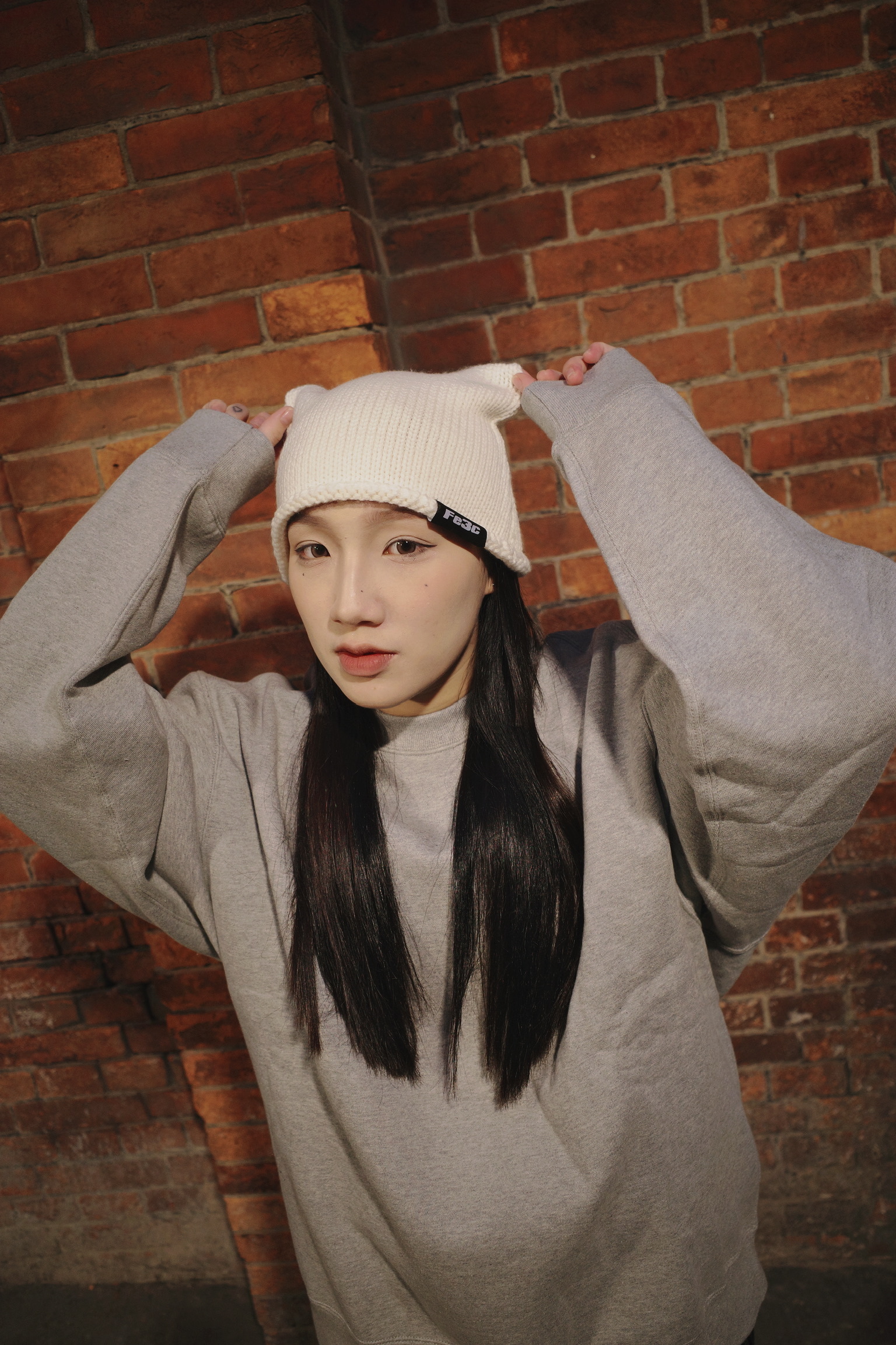 <熱銷回歸😈> Fe3c 小惡魔針織 喵喵帽