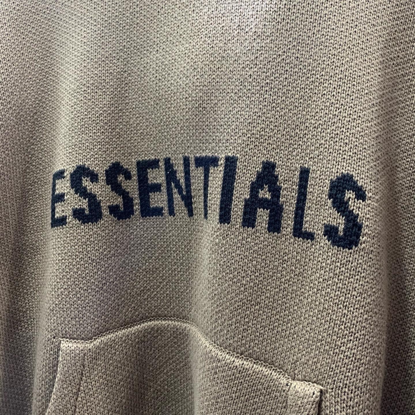 Fear Of God Essentials  Knit Hoodie HARVEST