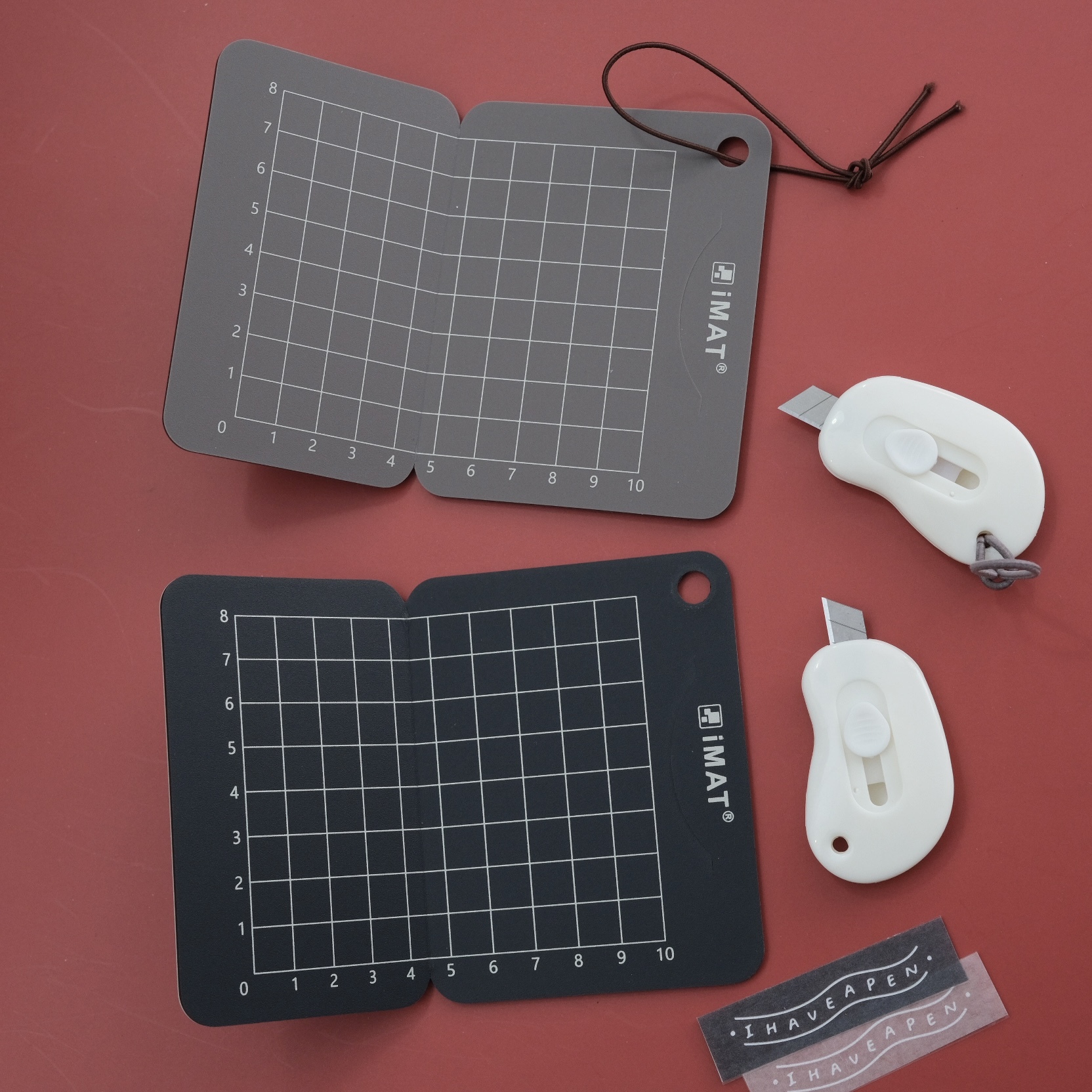 隨行迷你切割組(小切割墊+美工刀)｜IMAT 臺灣