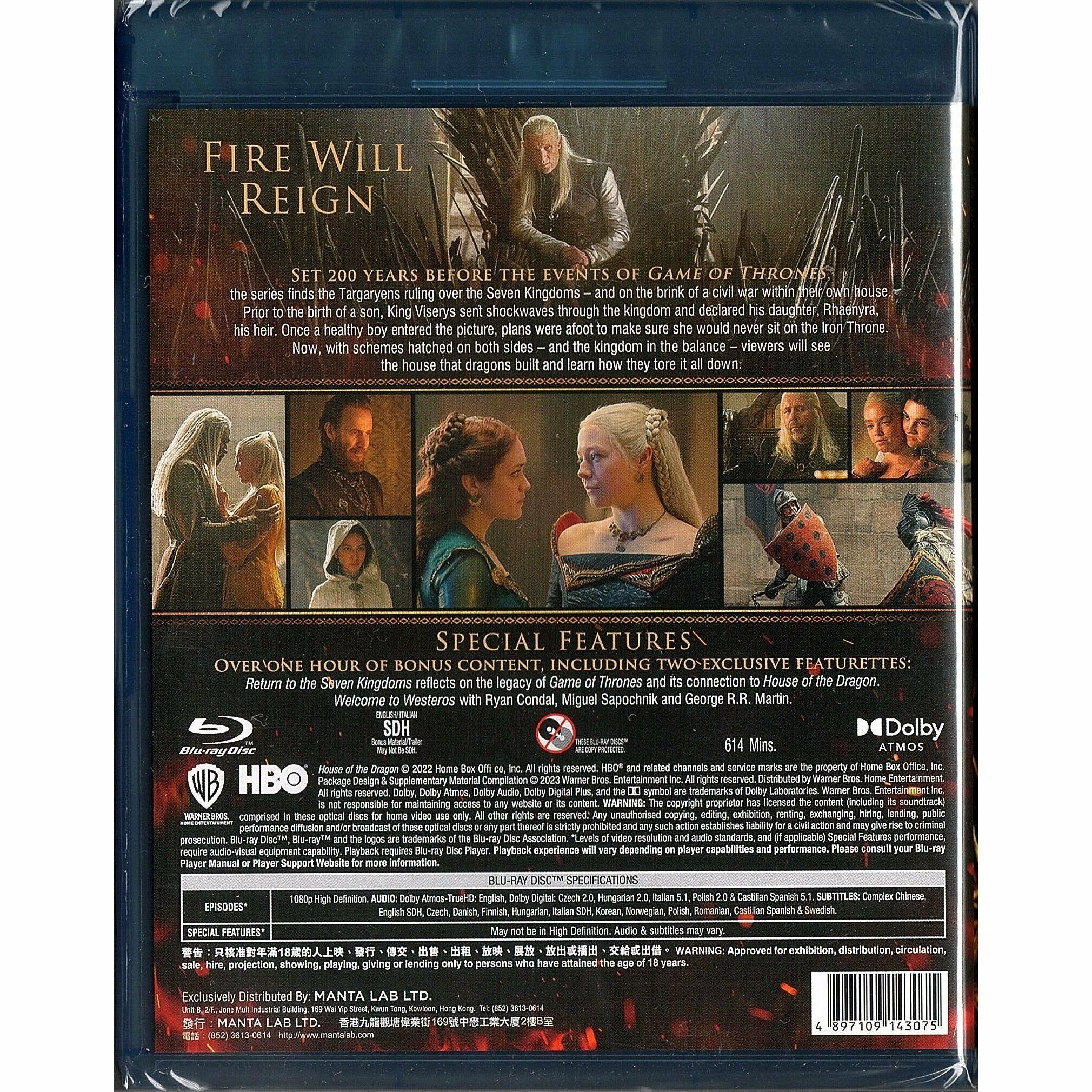 House of the Dragon S.1 (2022) (Blu-ray)