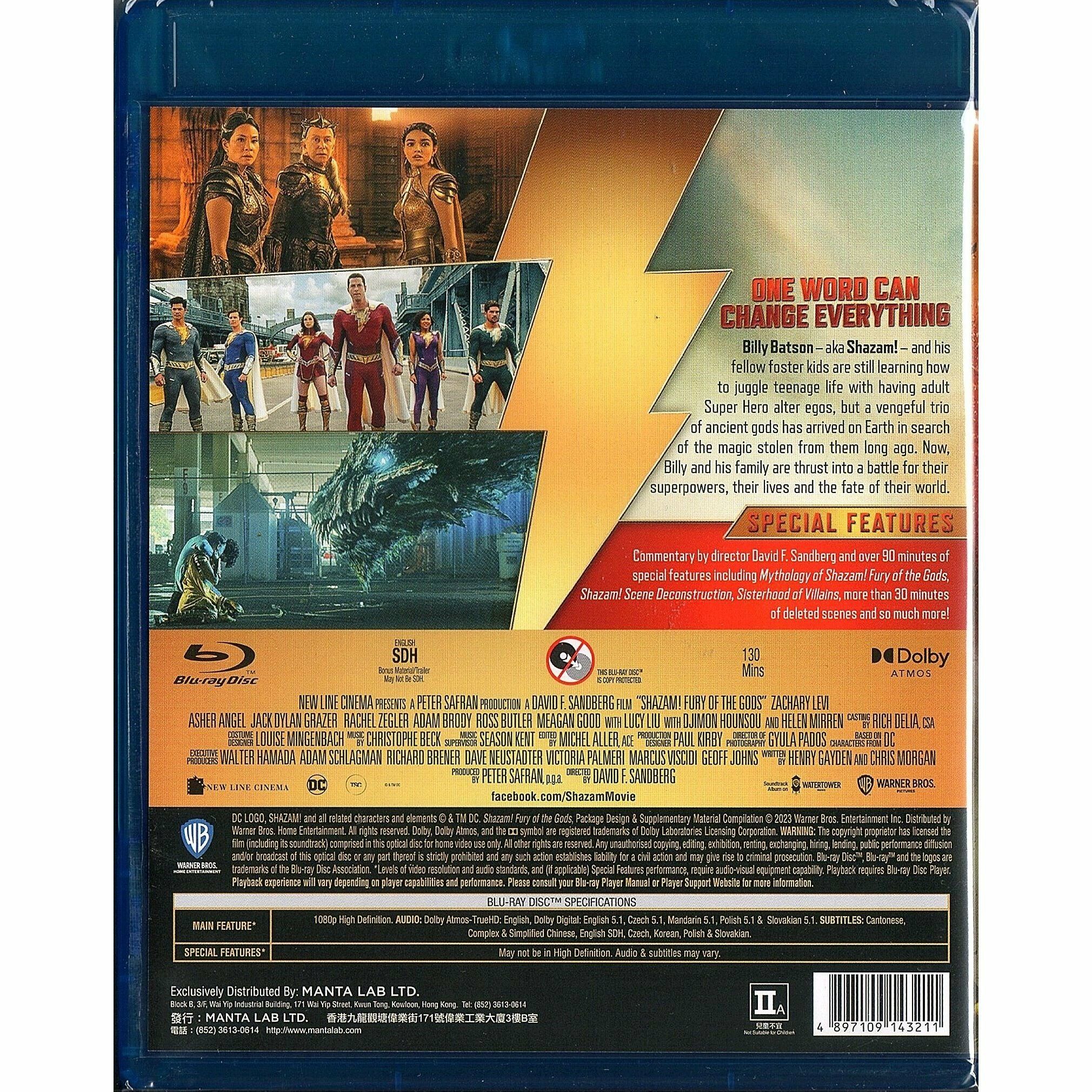 Shazam! Fury of the Gods (2023) (Blu-ray)