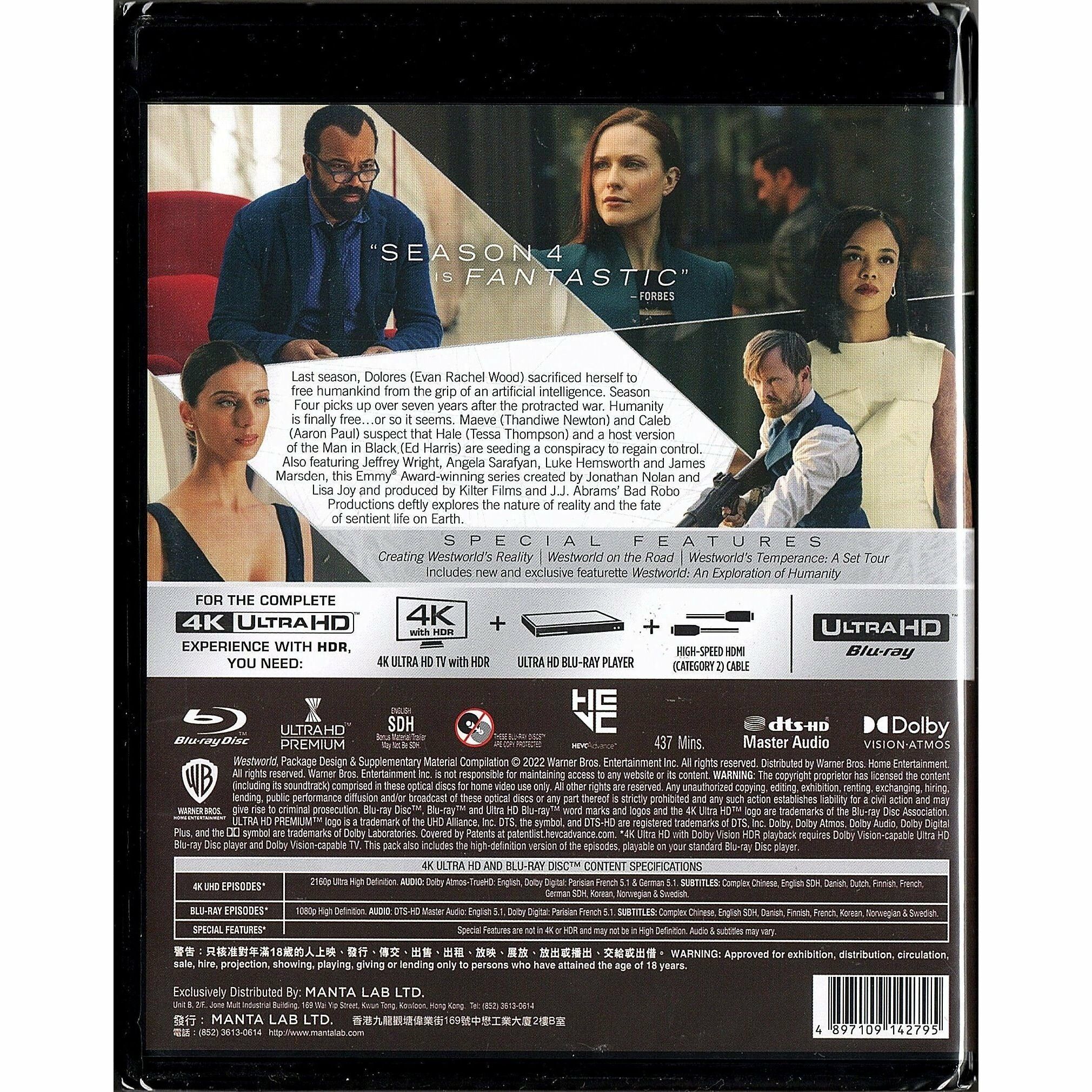 西部世界：第4季 (2022) (4K Ultra HD + Blu-ray) [訂貨]