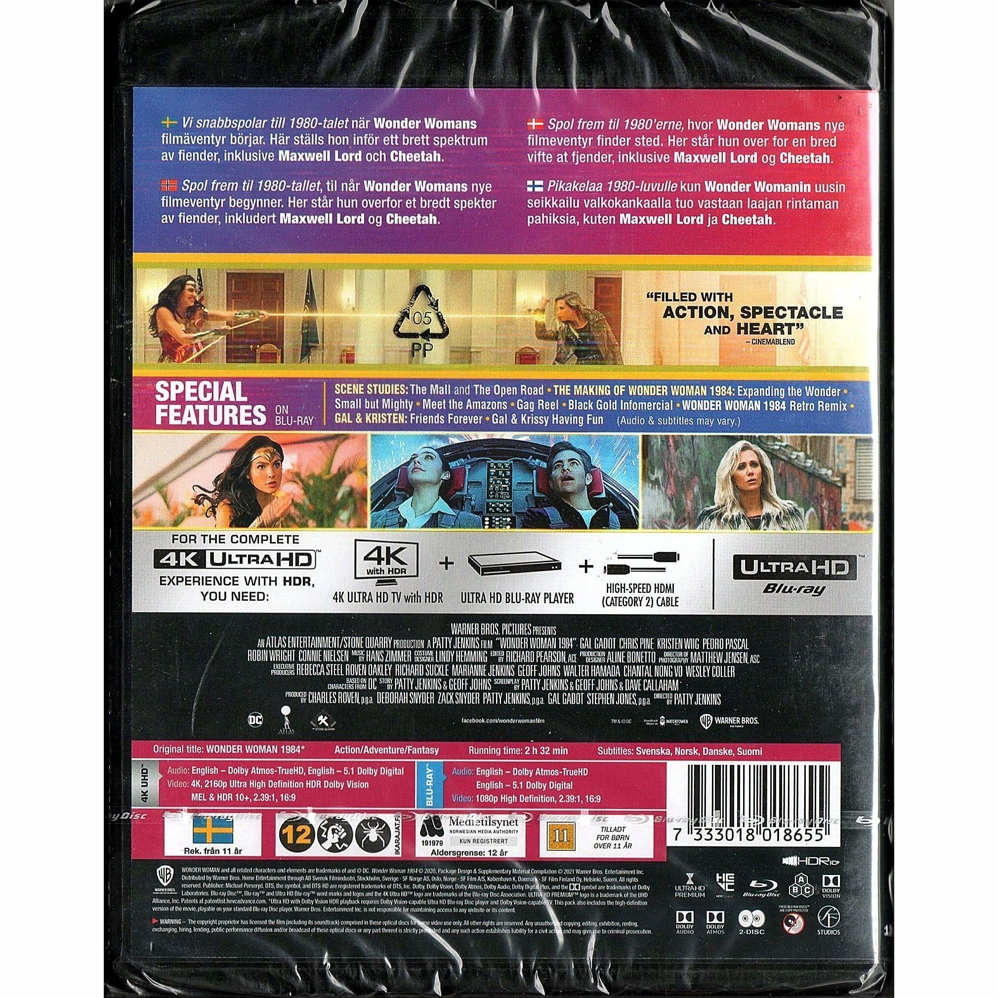 神奇女俠1984 (2020) (4K Ultra HD + Blu-ray) (北歐版)