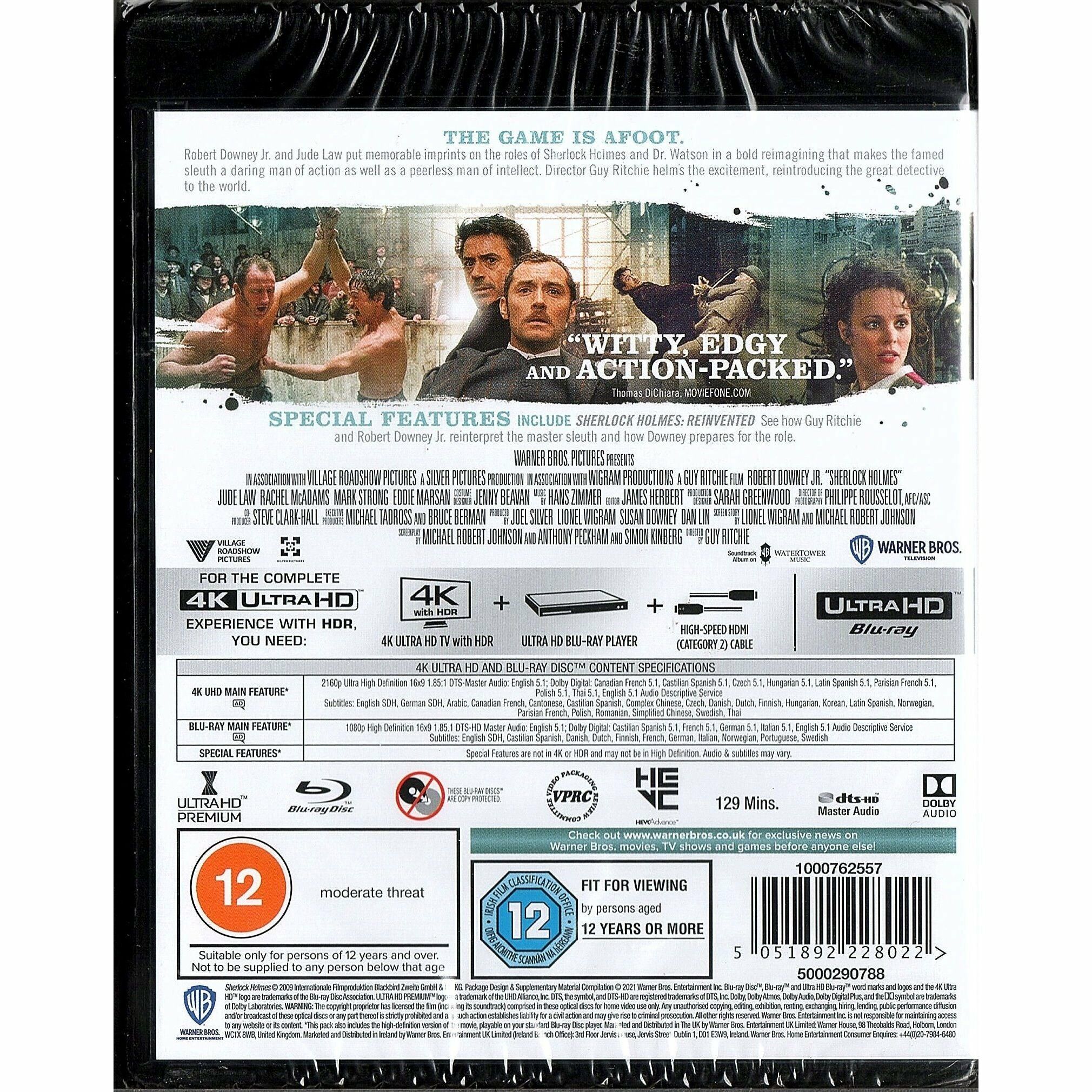 神探福爾摩斯 (2009) (4K Ultra HD + Blu-ray) (英國版)