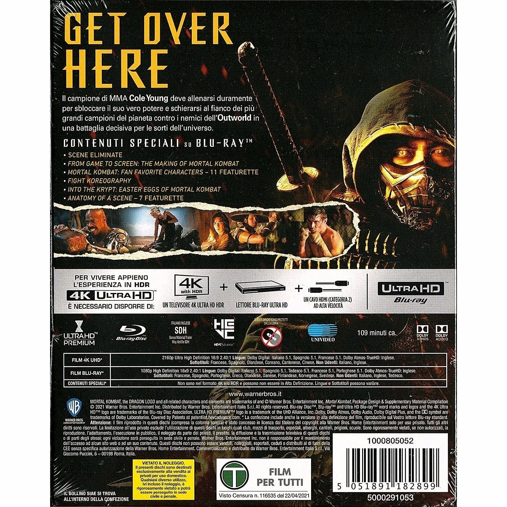 真人快打 (2021) (4K Ultra HD + Blu-ray) (意大利版)