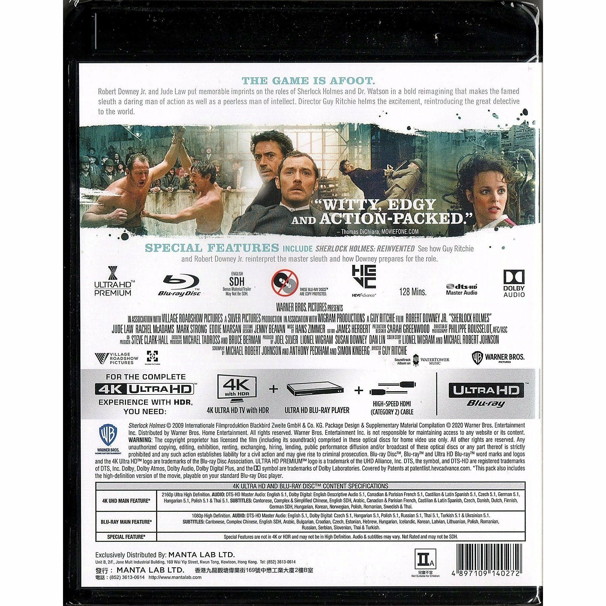 Sherlock Holmes (2009) (4K Ultra HD + Blu-ray)