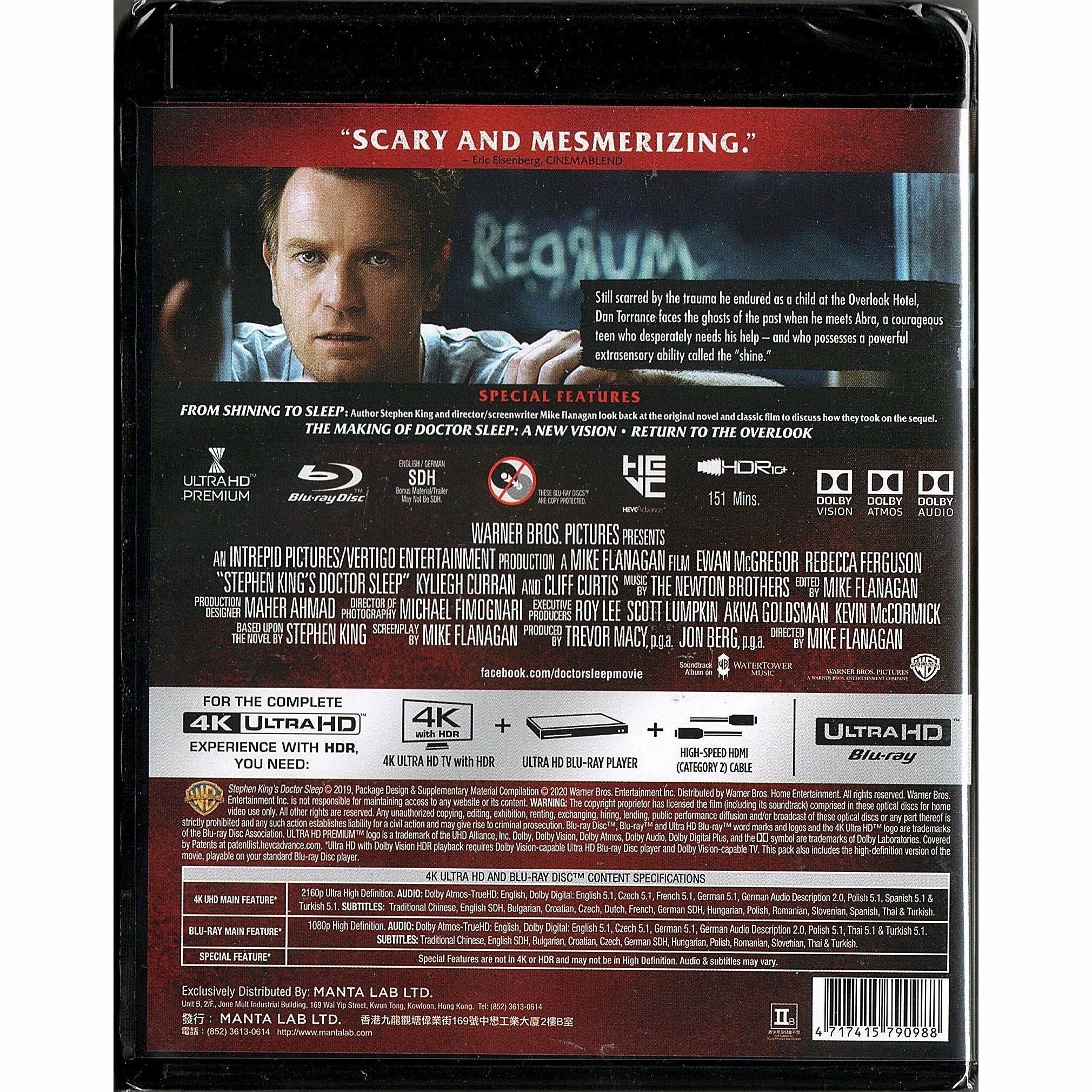 Doctor Sleep (2019) (4K Ultra HD + Blu-ray)