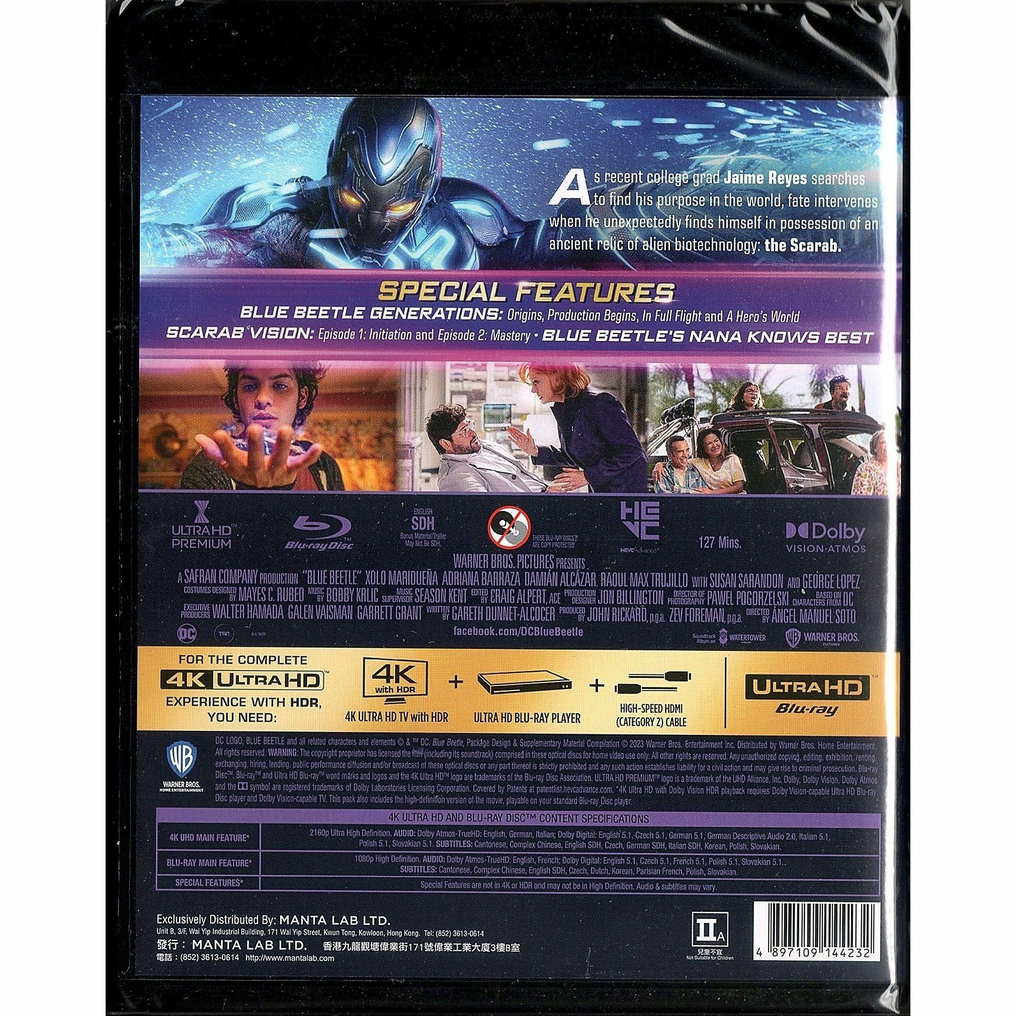 Blue Beetle (2023) (4K Ultra HD + Blu-ray)