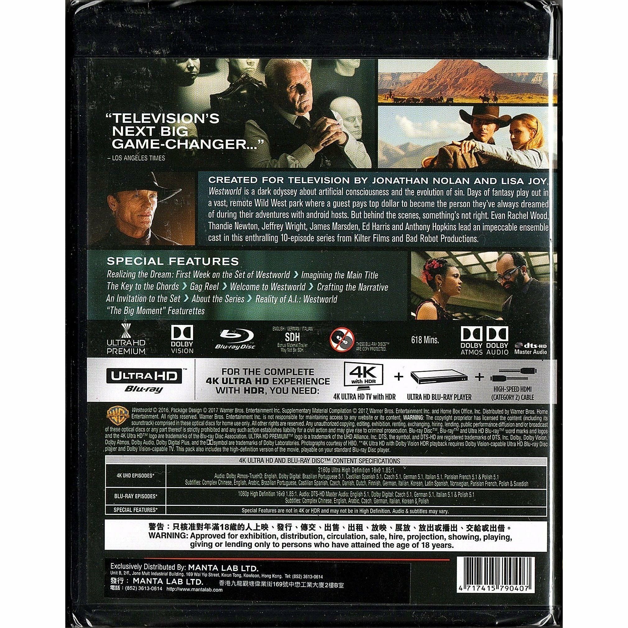 Westworld: Season One (2016) (4K Ultra HD + Blu-ray) (6-disc)