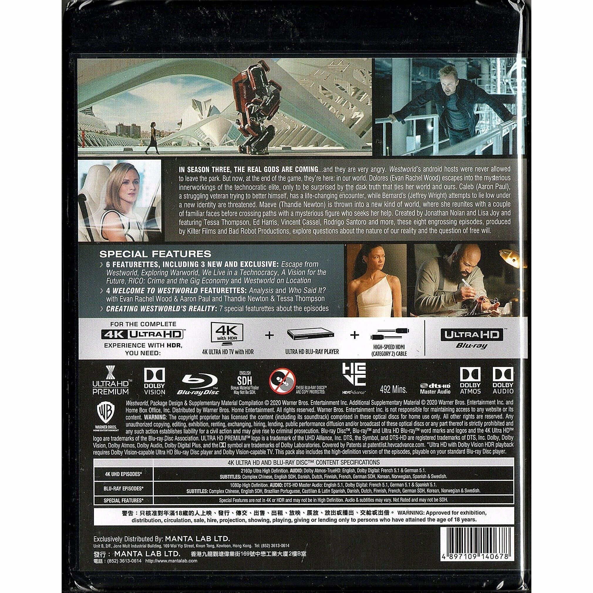 Westworld: Season Three (2020) (4K Ultra HD + Blu-ray) (6-disc)