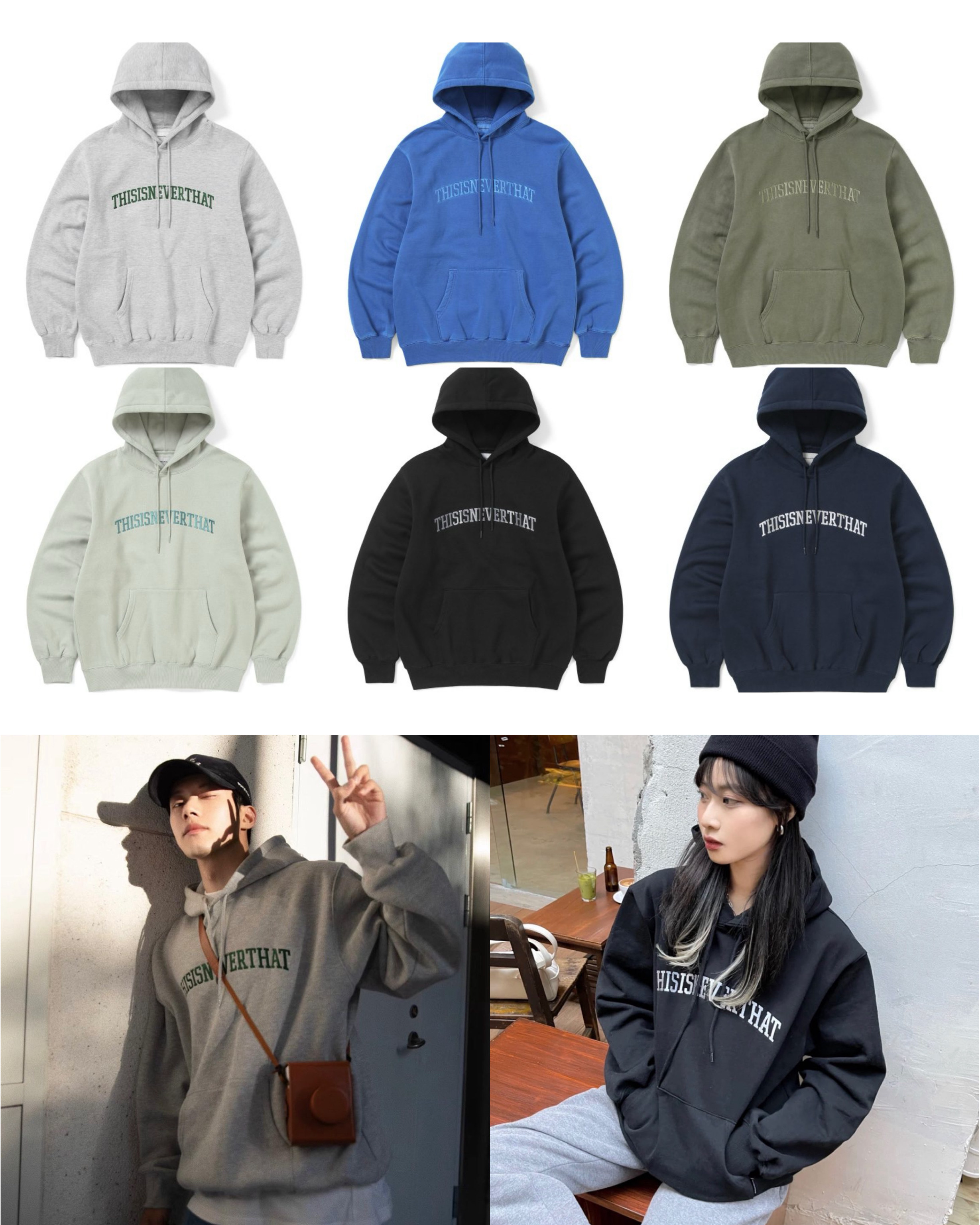 THISISNEVERTHAT) Arch-Logo Hoodie | 6color
