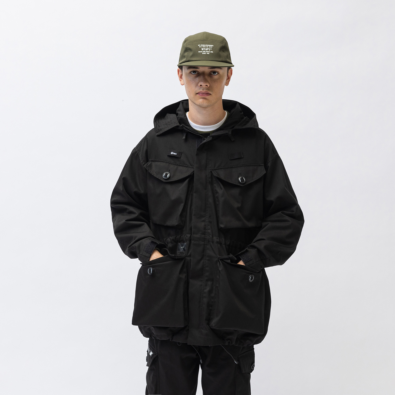 WTAPS FW23 21ST / JACKET / CTPL. TWILL. DOT SIGHT | Bla