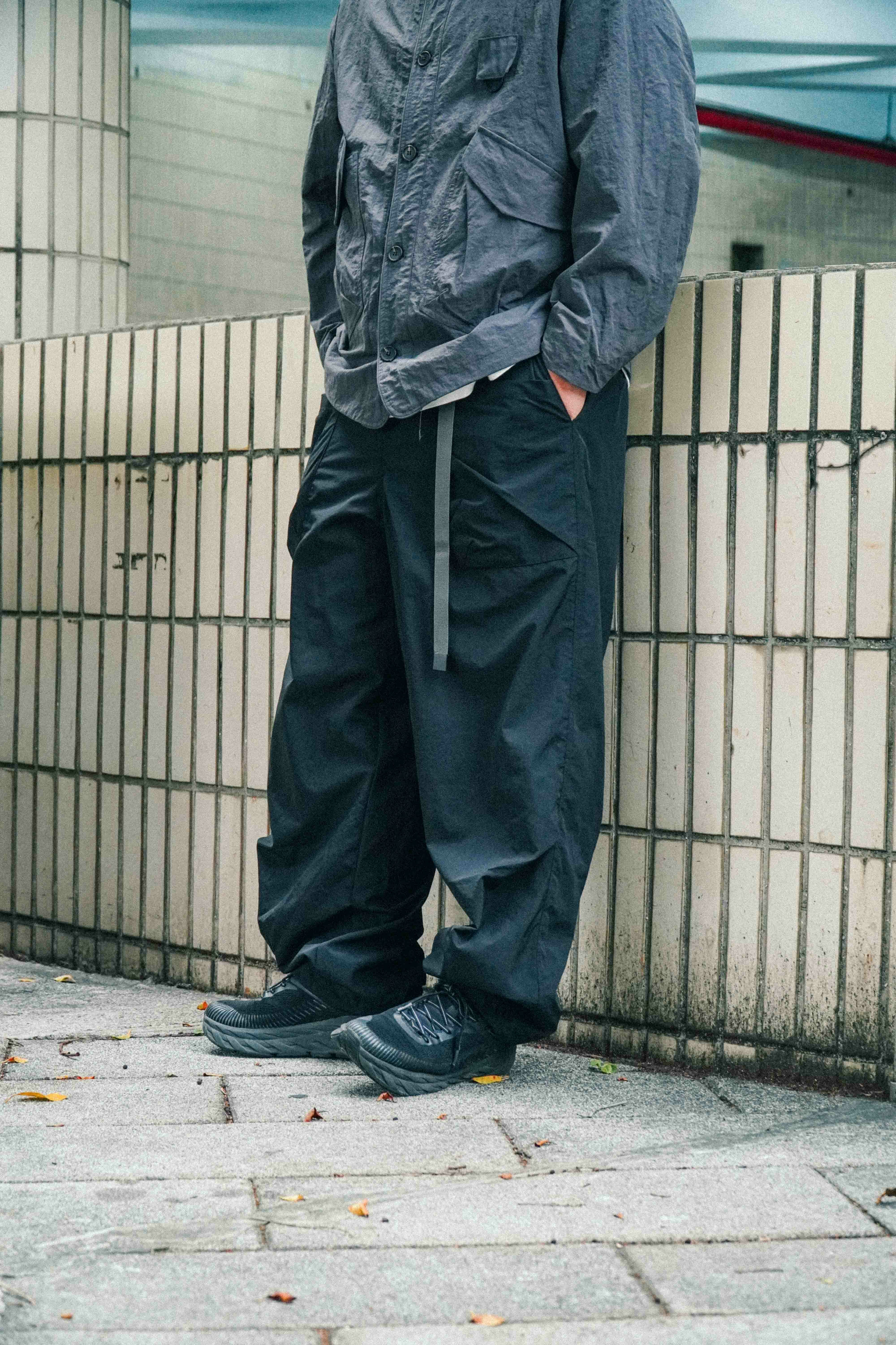 『Always_Good』復古 機能 皺褶 抽繩 傘兵褲