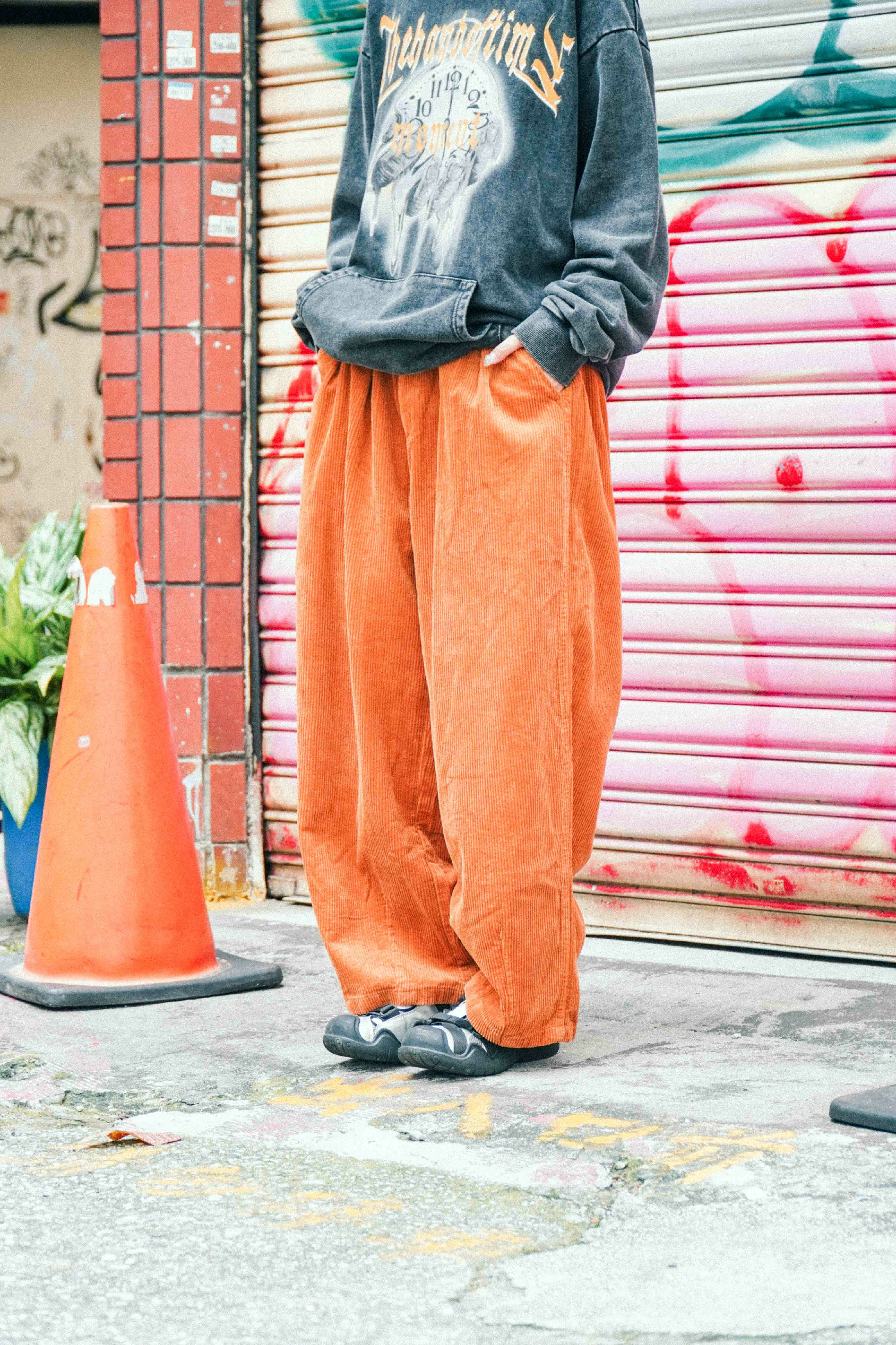 『Always_Good』粗燈芯絨 超寬 闊腿 氣球褲