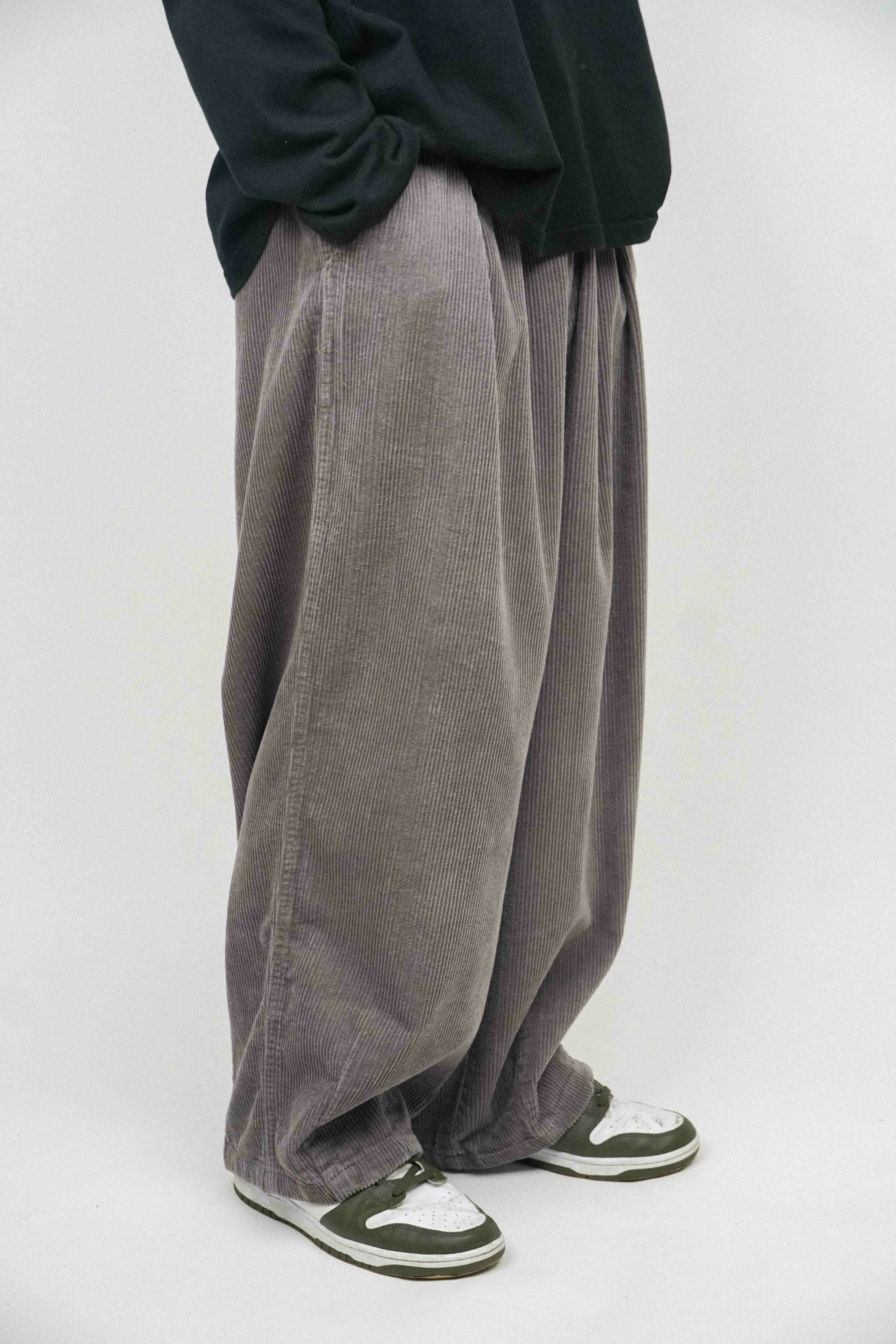 『Always_Good』粗燈芯絨 超寬 闊腿 氣球褲