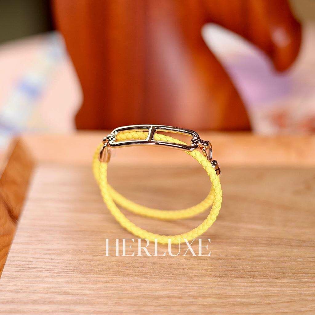 Roulis double tour tress bracelet yellow cd T2