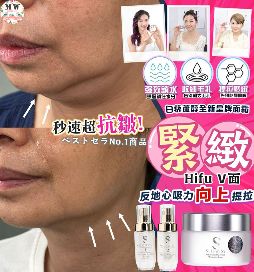 Sliswiss Plus 微整美肌套裝 （填充拉皮+埋線V面精華+激光眼+皮秒霜) 送新版爆水面膜