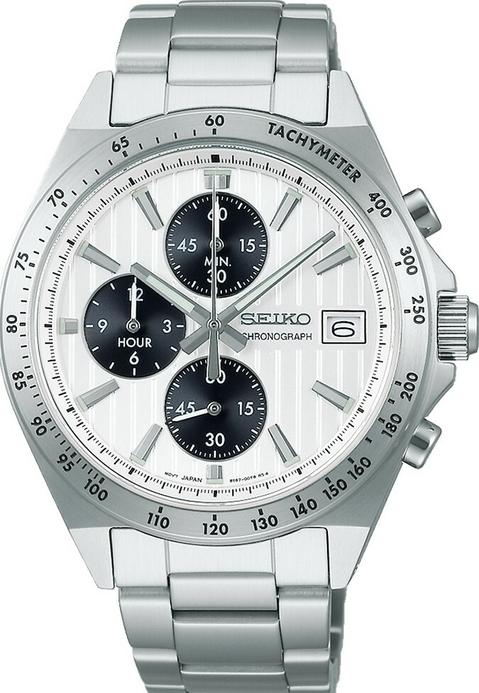 萬年鐘錶 - SEIKO   CS 系列 經典白面三眼計時男錶 SBTR039J / 8T67-00Y0S   錶徑41MM