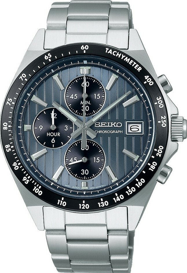 萬年鐘錶 - SEIKO   CS 系列 經典三眼計時男錶 SBTR041J  / 8T67-00Y0B   錶徑41MM