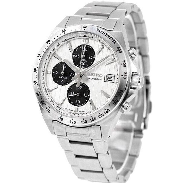 萬年鐘錶 - SEIKO   CS 系列 經典白面三眼計時男錶 SBTR039J / 8T67-00Y0S   錶徑41MM
