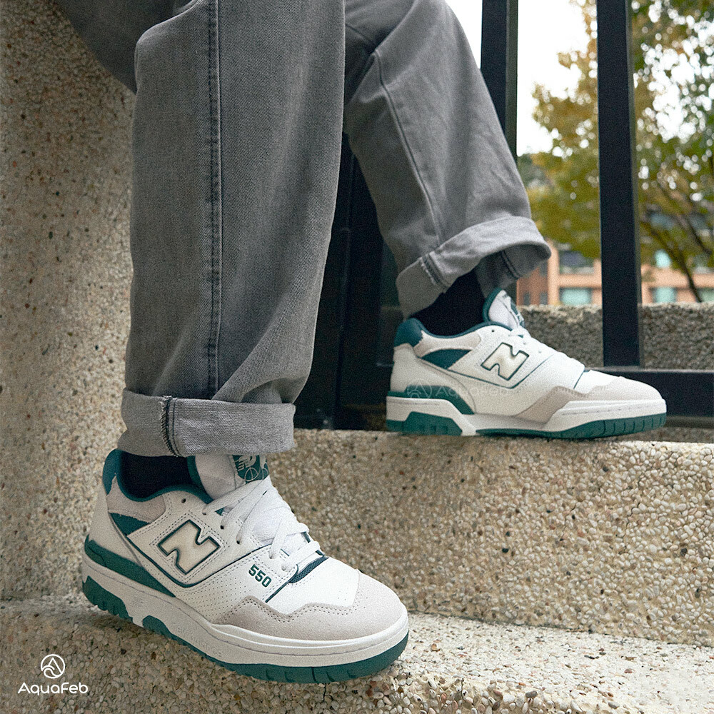 New Balance 550 中性 男女 青綠 復古鞋 NB 情侶鞋 休閒鞋 BB550STA