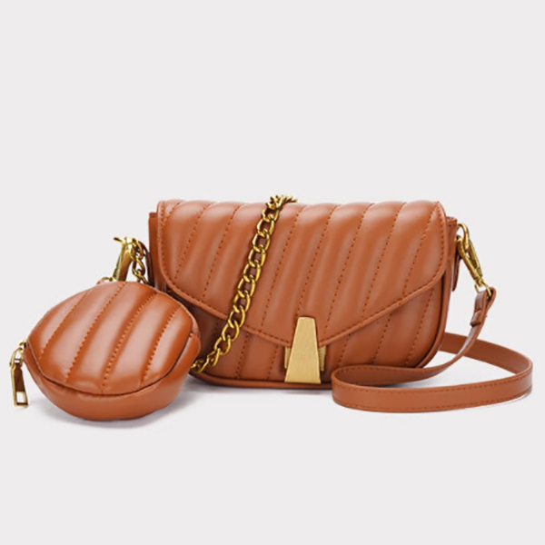 Fashionable textured crossbody bag