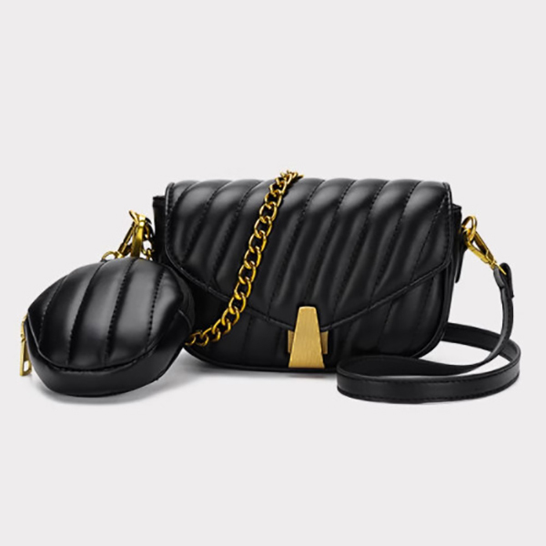 Fashionable textured crossbody bag