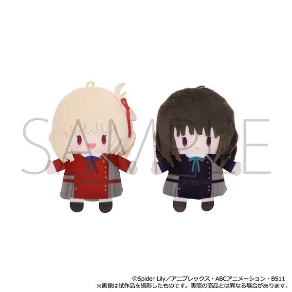 MOVIC 預訂2024/5月 リコリス・リコイル　フィンガーマスコット・PUPPELA（パペラ）セット［ぬいぐるみ］　錦木千束＆井ノ上たきな（DA制服・長袖ver.）