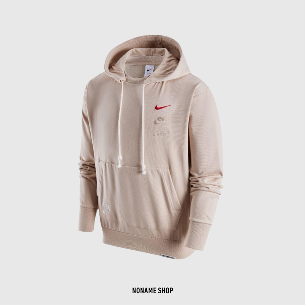 NIKE CNY 龍年 限定 串標 三LOGO 帽T 奶茶色 (男款)