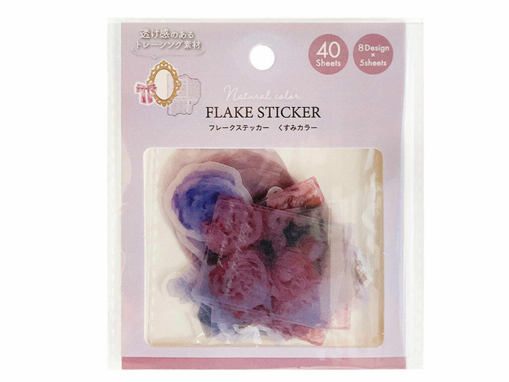 裝飾貼紙/紫色系 40枚